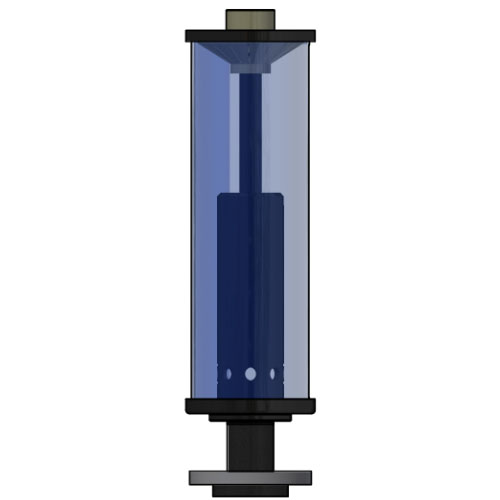 CO2 Absorber Typ SDA160-FL mit PVC U Losflansch DN 50, d 63 mm