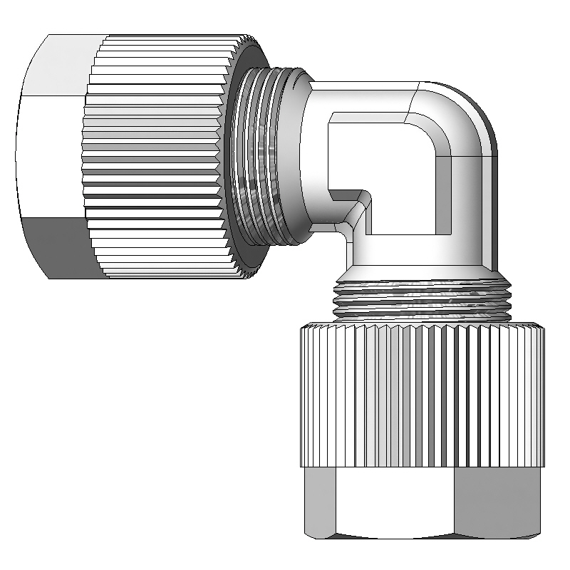 Winkelverschraubung aus PVDF